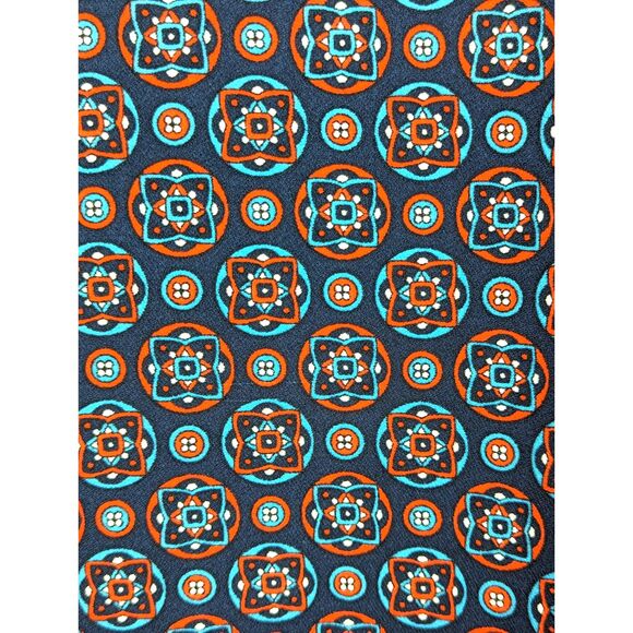 BANANA REPUBLIC Geo Scarf Print Drop-Waist Shift Dress Cottage Flirty Size 10 - Picture 3 of 6